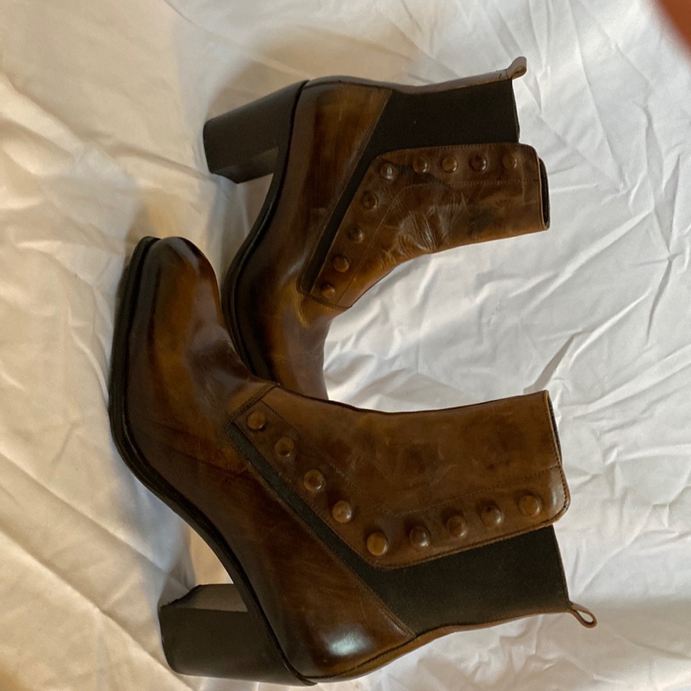 Jo Ghost — Women’s Ankle Boots, Heeled, Dark Brown